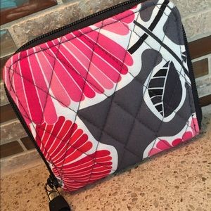 Vera Bradley Square Wallet Cheery (Cherry) Blossom